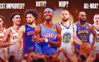 2025年NBA各大奖MVP、新秀、最佳阵容名单