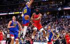 ESPN预测：掘金胜快船G2，胜率58%对41.7%。期待哈登表现。