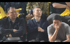 中国男篮教练郭士强、王晗观战北京VS山西比赛