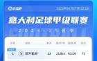 意甲榜：国米连败，与那不勒斯平分，后者战都灵。