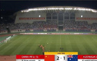 国少2-1澳U16，半场补射扳平，断球破门。