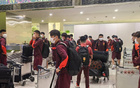国足六小时飞行抵达雅加达