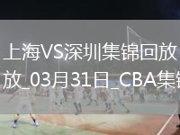 03月31日CBA常规赛收官战 上海 - 深圳 精彩镜头