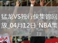 04月12日NBA常规赛 猛龙 - 独行侠 精彩镜头