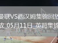 英超第36轮曼联vs西汉姆联进球