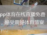 pp体育在线直播免费，感受震撼体育盛宴