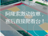 阿隆索激动致意，赛后直接爬看台！